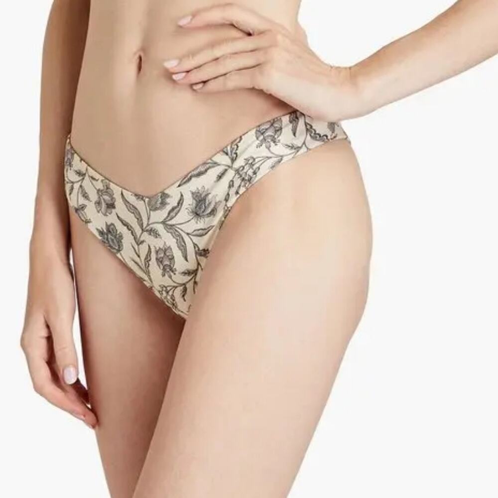 TIGERLILY Amyris Niki Printed Lowrise Bikini Bottom Small